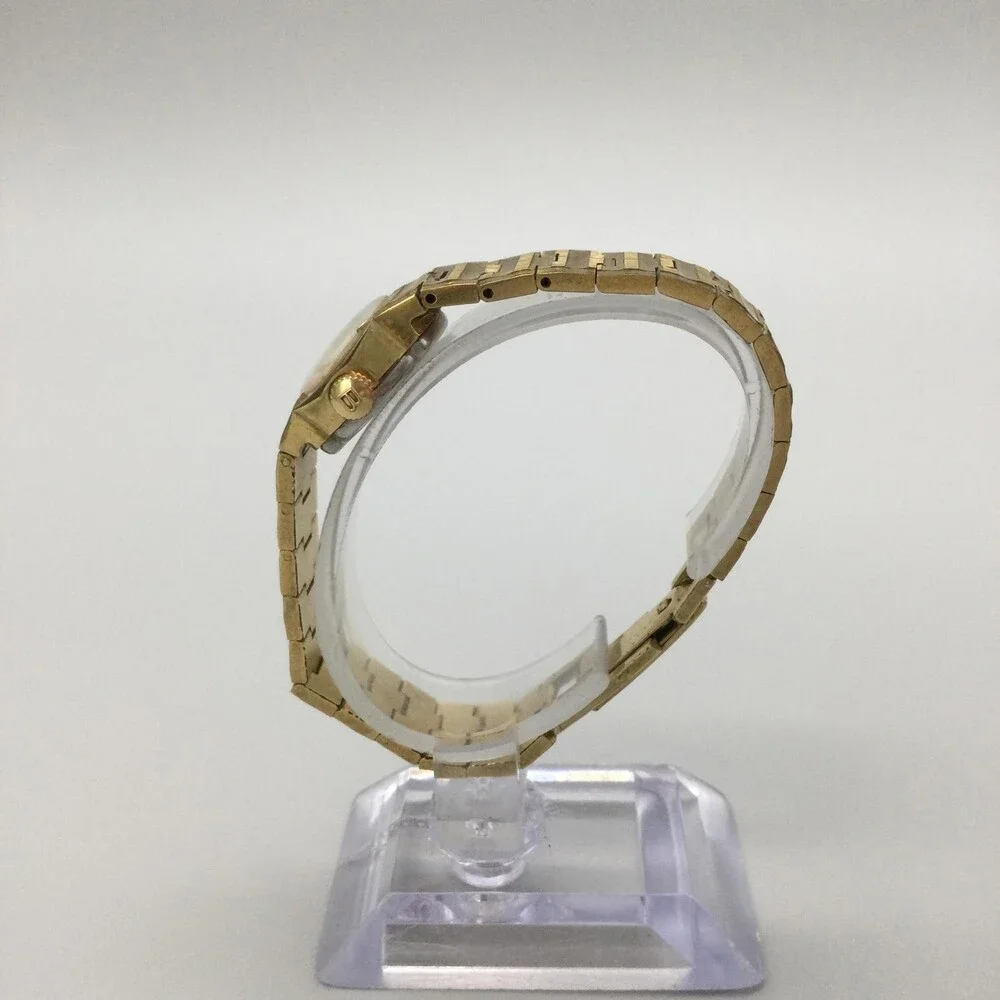 Vintage Bucherer Womens Watch 18mm White Dial Gold Tone Manual Wind Swiss 7.25